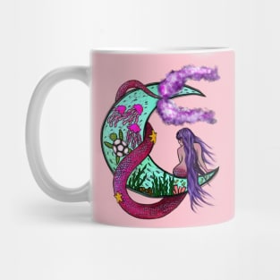 Mermaid on the moon Mug